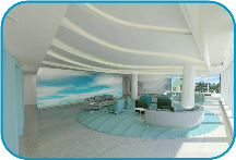 Advanced Pediatric Care Pavilion Interior Rendering Photo